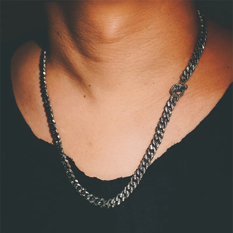 

Мужское ожерелье из серебра S925 пробы, модное ювелирное изделие для мальчиков, цепочка для свитера в мотоциклетном стиле, хип-хоп, подарок на ...