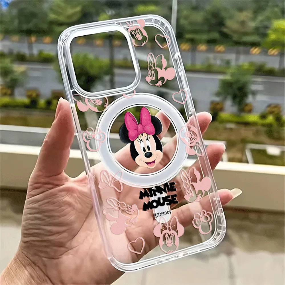 Фото Чехол для телефона Disney с Минни Маус и Микки Маус для iPhone 17, 16, 15, 14, 12, 11, 13 Pro Max, iPhone 16, 15, 14 Plus, 17 Air, 17E, 16E №1