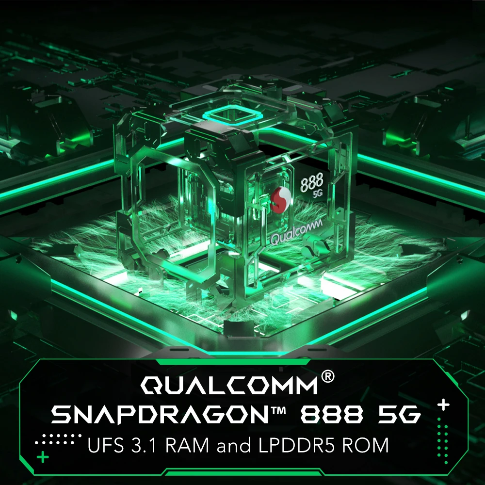 Оригинальный черный Акула 4 Pro 5G игровой телефон сотовый 120 Вт зарядка Snapdragon 888