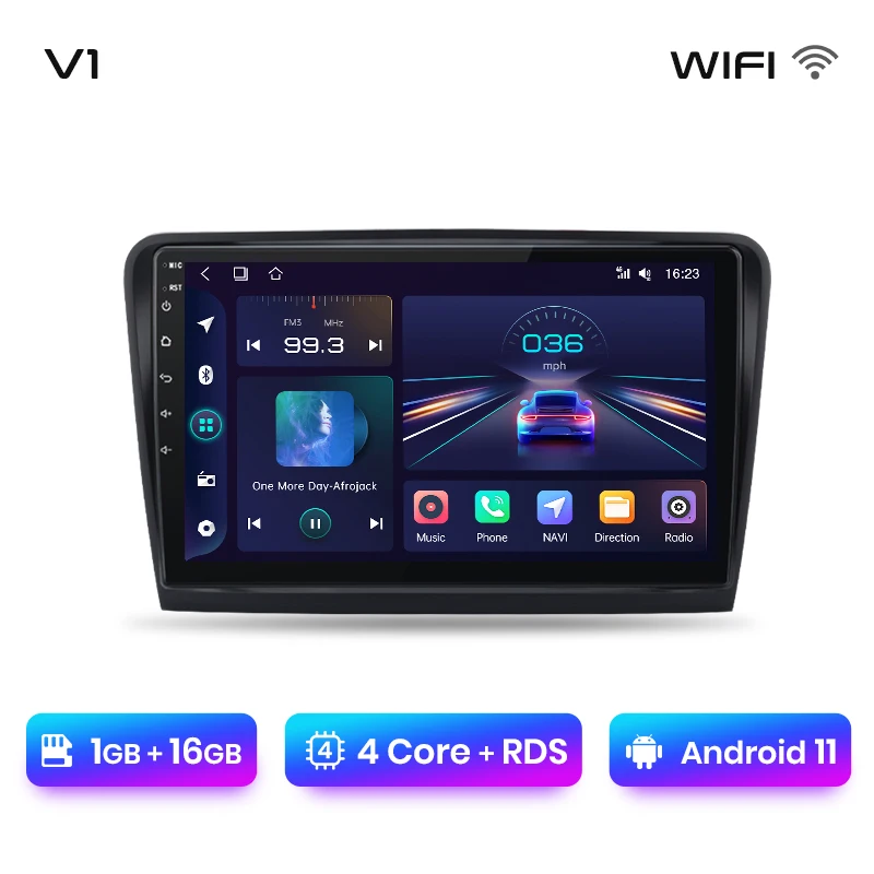 

Автомагнитола Junsun V1 для Skoda Superb 2 2008-2015, 4G, GPS