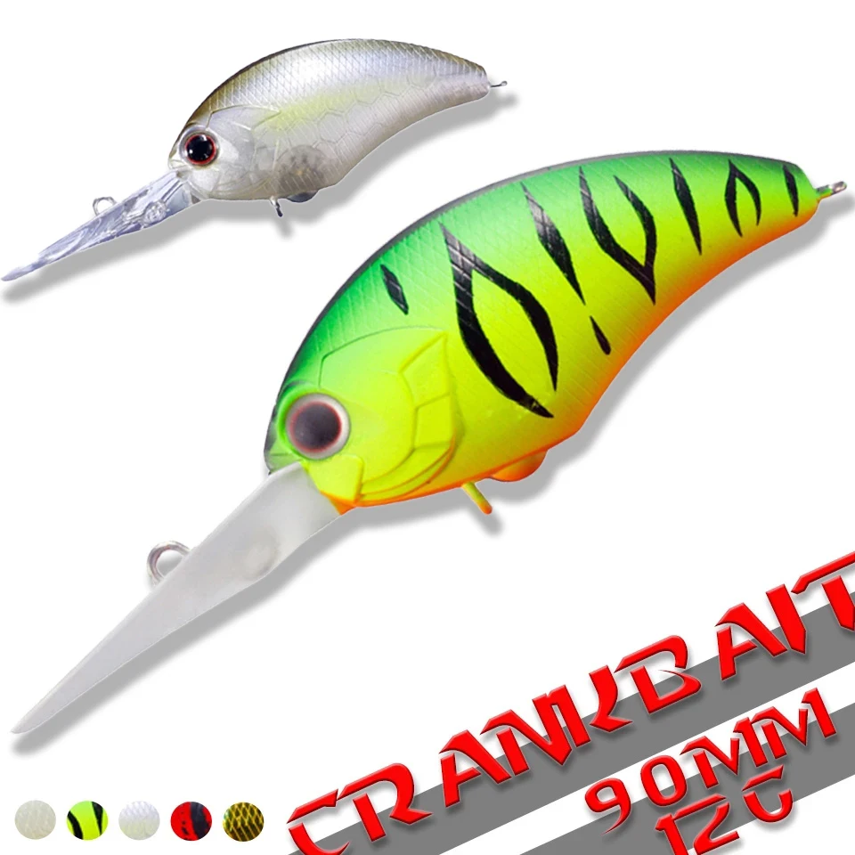 

1PCS Floating Crankbait Fishing Lure 12g 9cm Wobblers 6# Hook isca artificial swim crank bait carp fishing tackle