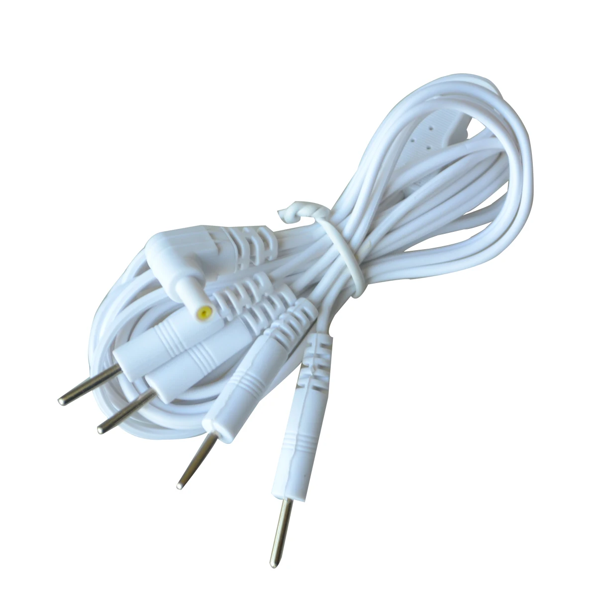 

1Pc Pin 2.35*0.8mm 4 in 1 Head Electrode Lead Wire Cable Line Connector Wire For TENS/EMS Electronic Therapy Machine