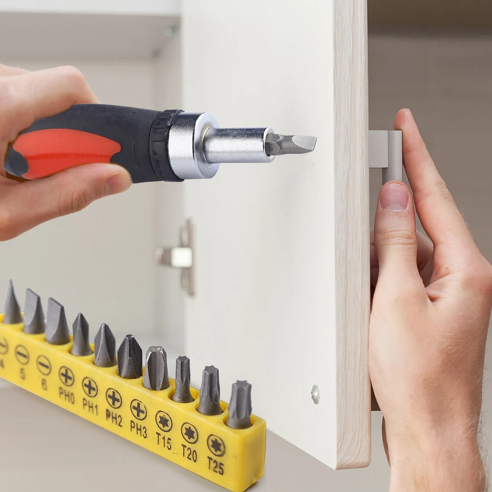 

1/4-дюймовый Набор шестигранных отверток, самоблокирующийся коннектор, Набор отверток, набор ручных инструментов для шкафа, мотоцикла, автом...