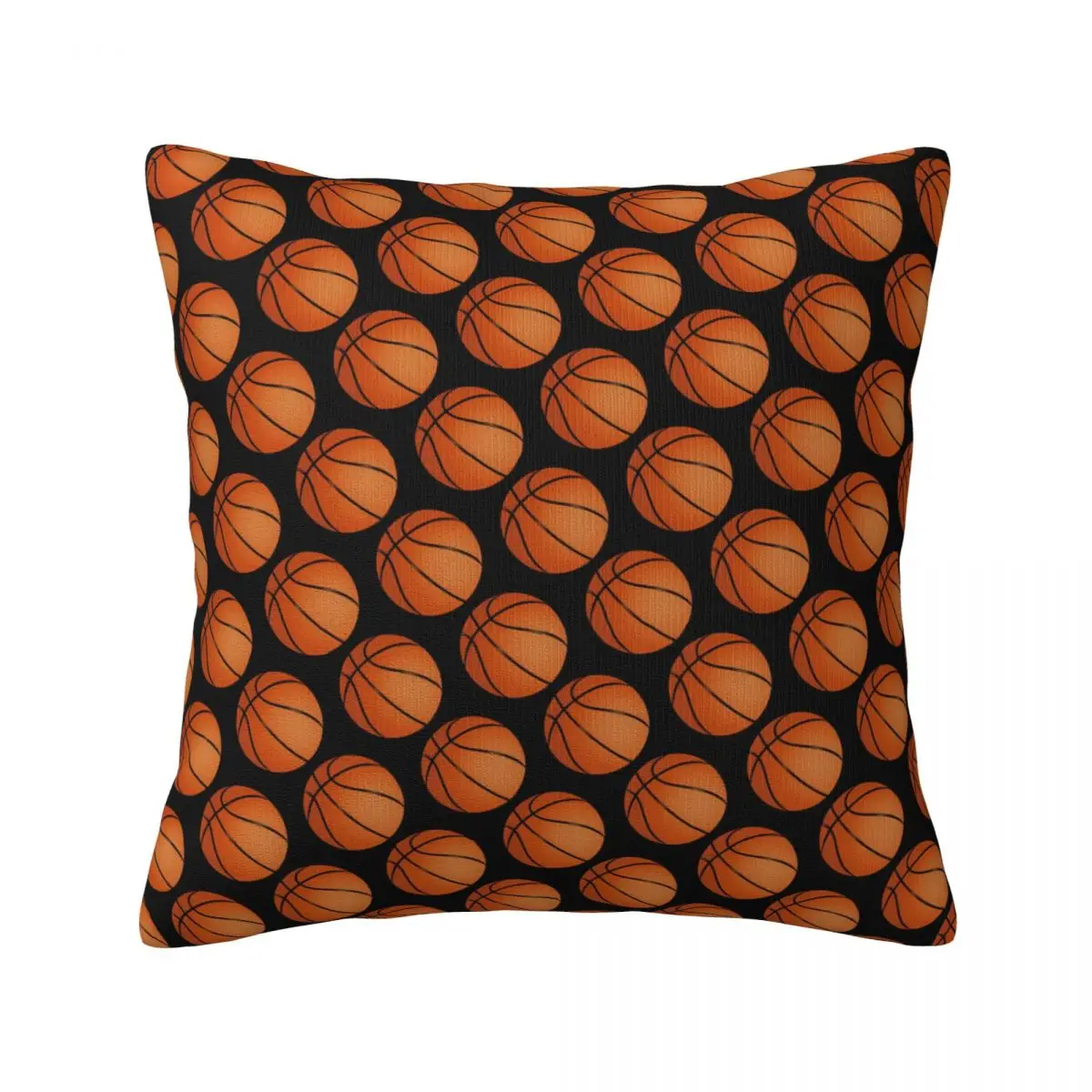 

Cool Ball Print Pillow Case Basketball Balls Polyester Car Pillowcase Zipper Spring Funny Cover