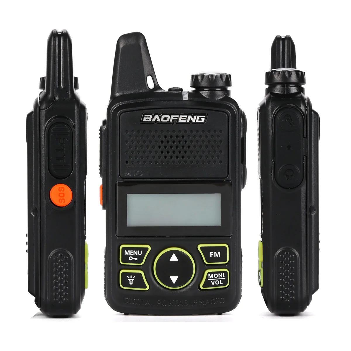 2pcs/lot BAOFENG BF-T1 Mini Walkie Talkie UHF 400-470MHz 20CH Portable Ham FM CB Radio Handheld Transceiver