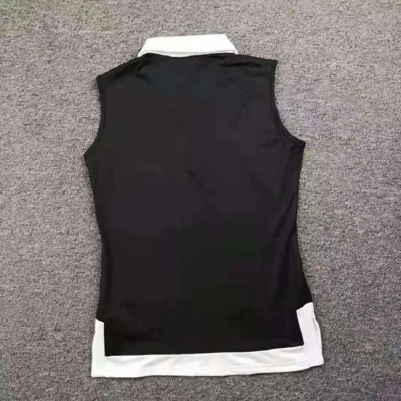 Golf clothing golf short-sleeved T-shirt women's sleeveless fashion Korean version slim all-match stretch white black