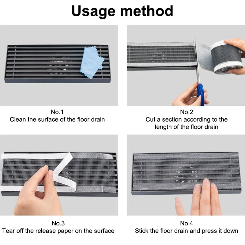 10/5 м вырезной слив для душа ловушка волос самоклеящиеся наклейки слива в пол