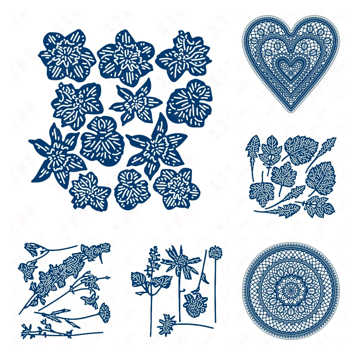 

New Scrapbook Decoration Embossing Mold 2023 Diy Craft Decorous Dainty Delightful Darling Beauty Love Die Set Metal Cutting Dies