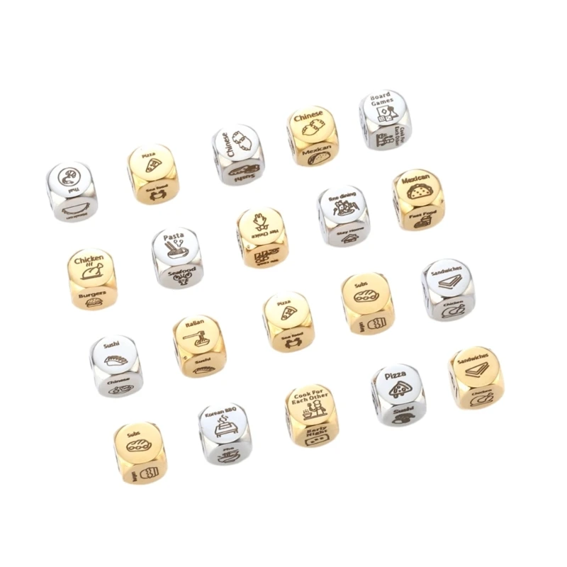 Кубики для принятия решений о еде кубики из нержавеющей стали свидания и ночи