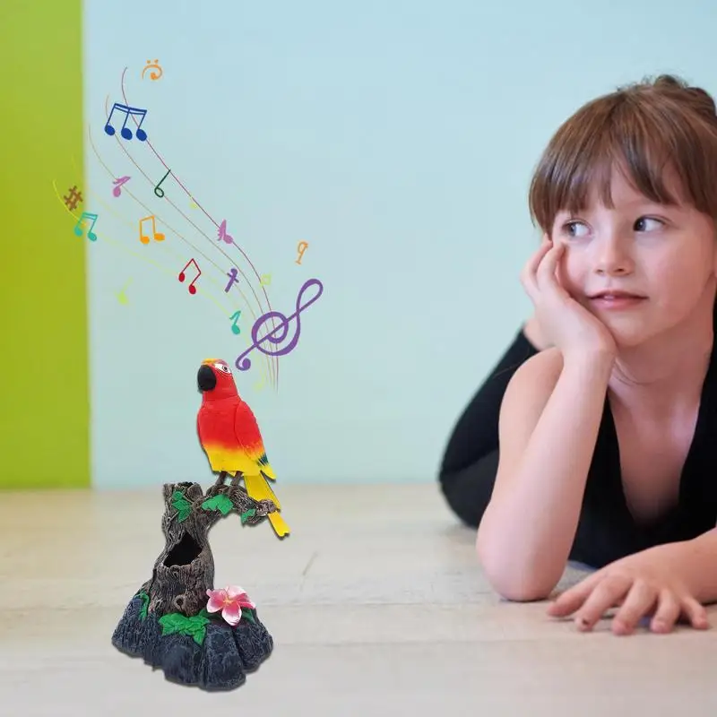 Говорящий попугай повторяет что вы говорите реалистичные милые домашние