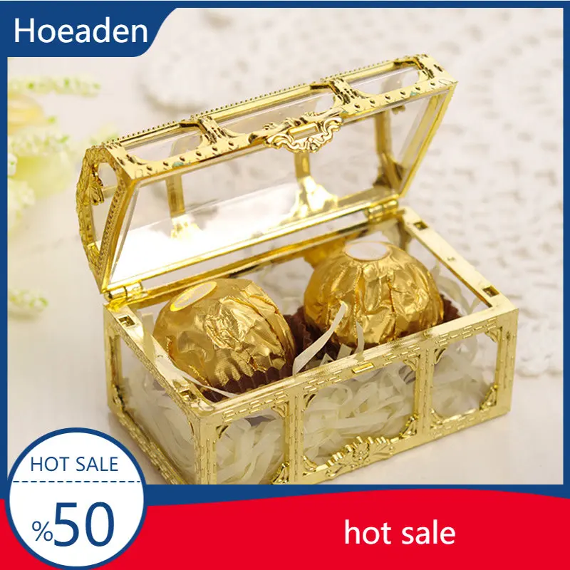 

Transparent Organizer Trinket Treasure Storage Mini Home Case Chest Collectibles Desktop Gem Candy Makeup Pirate Jewelry Box