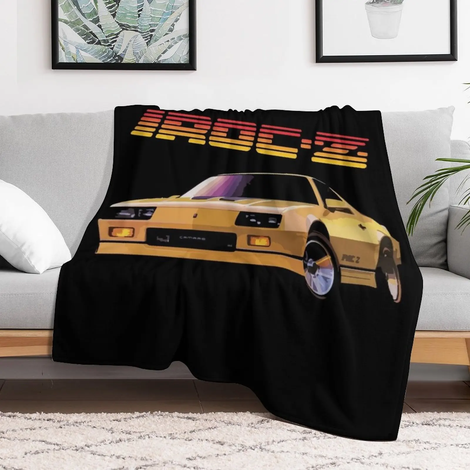 Camaro IROC-Z Z28 Ретро 80's Фланелевое одеяло