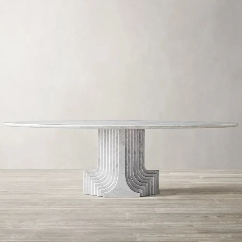 Новое поступление оптовая продажа роскошный набор для столовой Овальный