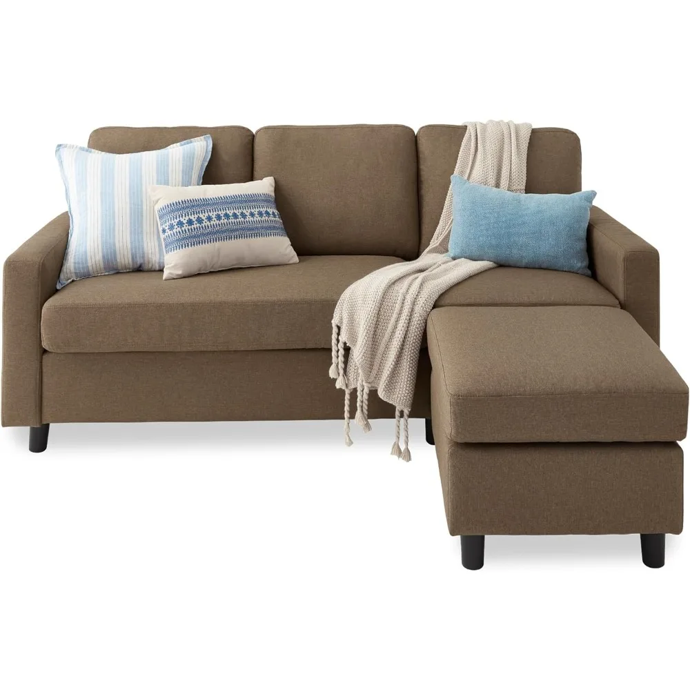 Секционный диван с мягкой обивкой компактные места шезлонг 3-х местный L-образный