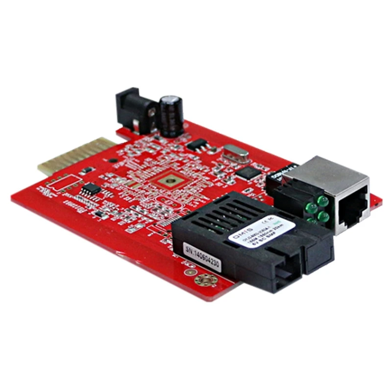 

Single-Mode Single-Fiber Optical Fiber Transceiver,Photoelectric Converter,100M Optical Fiber Rack Transceiver Card 25KM