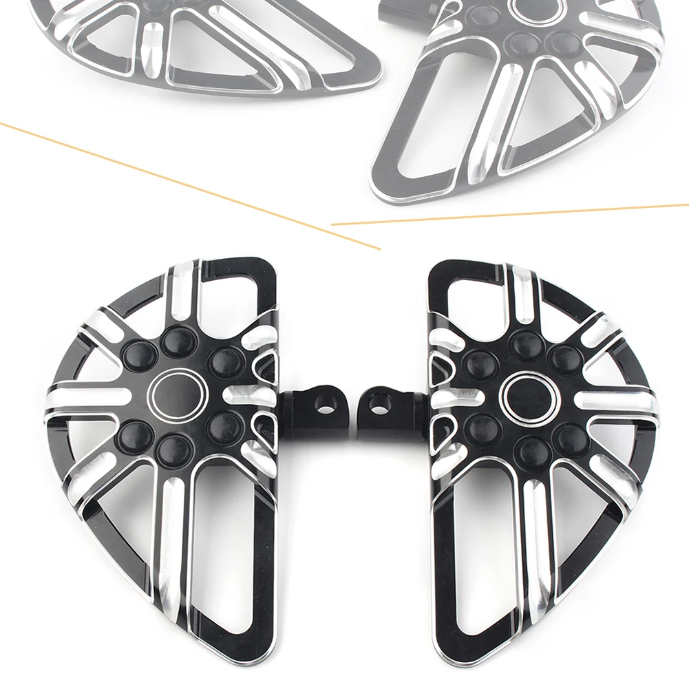 

Motorcycle Rear Passenger Floor Board Footrest Footpeg For Harley Sportster XL 883 1200 Touring Road King Stretched Floorboards