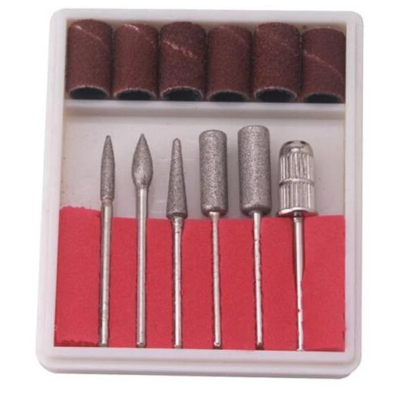 

Grinding Cutter Burr Nail Art Tools 6 Types Steel Nail Drill Bit For Electric Manicure Machine Accessories