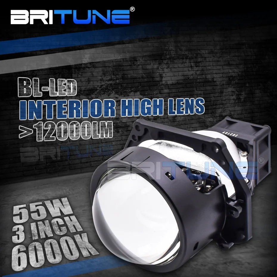 Bi-led Lens 3.0 inch LED Headlight Modules For Hella 3R G5 55W 12V Projector Auto LED Lights Retrofit Kit Car Accessories Tuning
