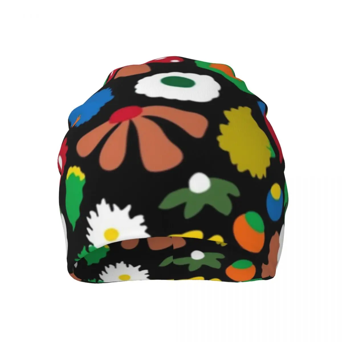 

Mod Mushroom Thin Beanie Cute Floral Print All Seasons Crazy Hat Baggy Man Woman Hood