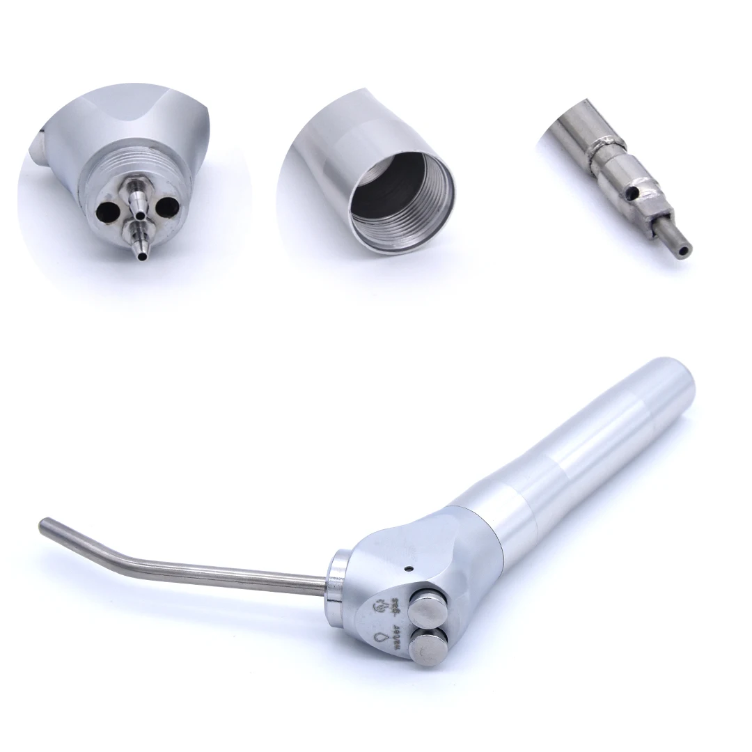 Стоматологический шприц с тройным направлением наконечник 2 насадками для