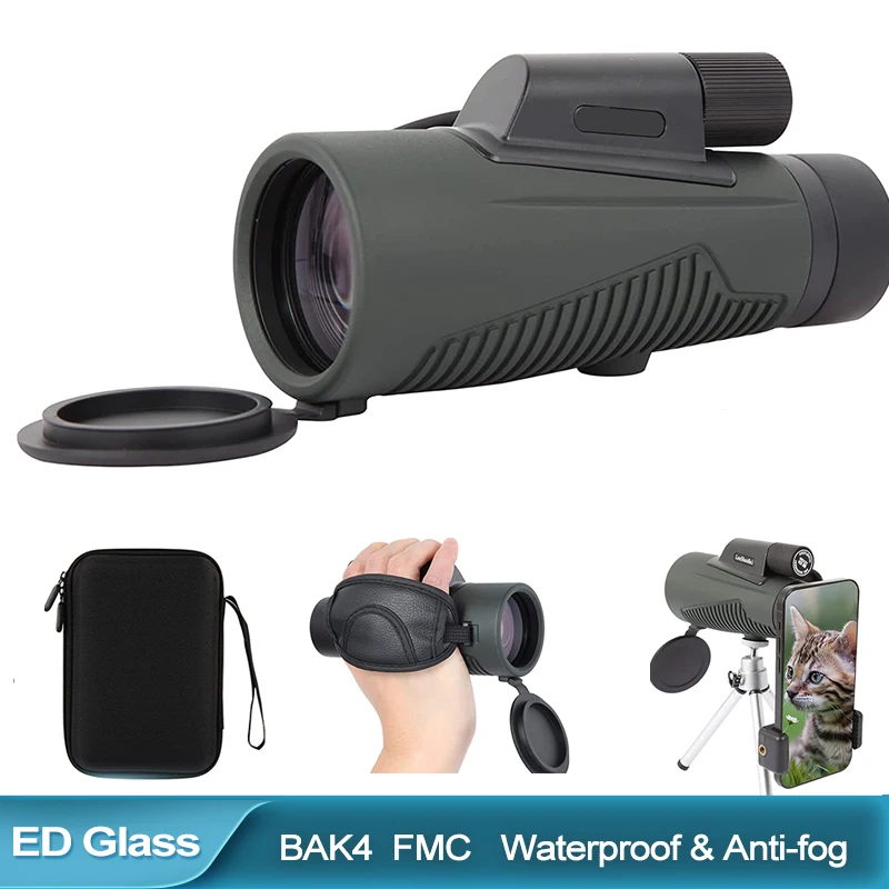 

ED Monocular Telescope 12X56 Ultra HD Waterproof Monocular Telescope for Bird Watching Hunting Camping