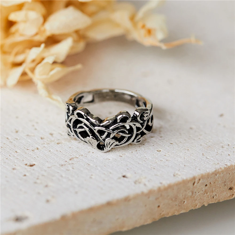 

Flower Vine Leaf Ring for Women Vintage Knuckle Finger Rings Engagement Wedding Statement Jewelry Accessories