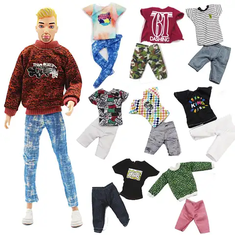 Одежда для куклы Кена Барби 30 см, модная мужская одежда, повседневные спортивные аксессуары для шарнирных кукол 1/6, шорты, брюки