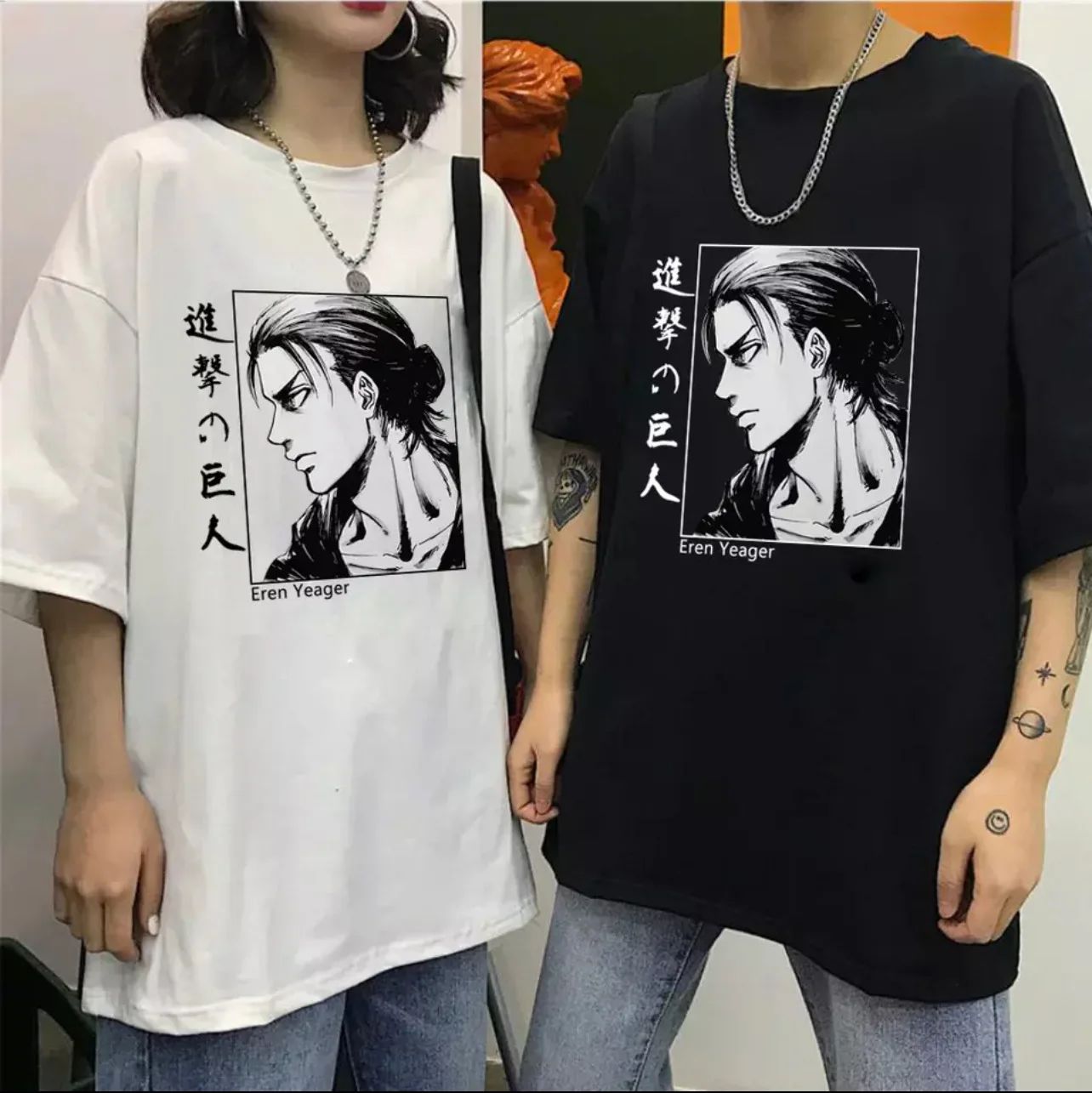 

2022 short sleeved t-shirt female Summer Student Korean loose large women's casual casual summer top Animation printing Attack