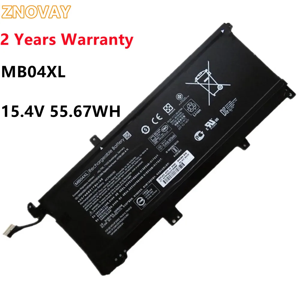 MB04XL Laptop Battery For HP Envy X360 15-AR010CA M6-AQ003DX W2K42UA TPN-W120 W119 HSTNN-UB6X 843538-541 844204-850/855 55.67Wh