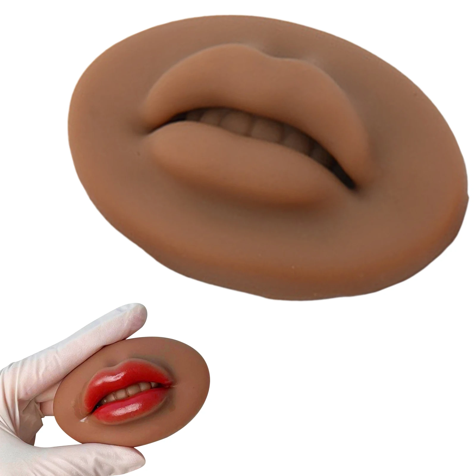 

Mouth Silicone Lips Model Soft Silicone Mouth Model Open Mouth Silicone Lips Model 3D Flexible Silicone Practice Skin For Makeup