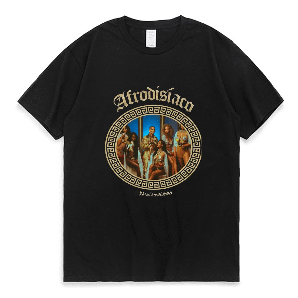 

Bad Bunny Aftodisiaco Classic Classic T-Shirt MEN WOMEN Street Hip Hop Fashion Black Short-sleeved T Shirt Everyday Casual Tops