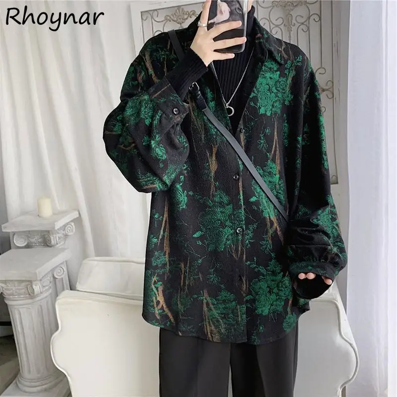 Рубашки женские с цветочным принтом винтажные элегантные универсальные блузки