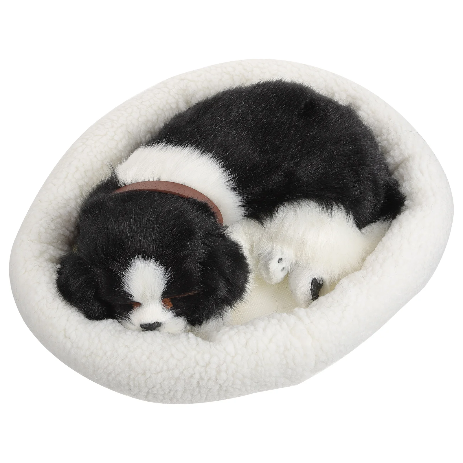 

Simulation Animal Model Plush Breathing Dog Stuffed Sleeping Animals Lifelike Dogs Realistic