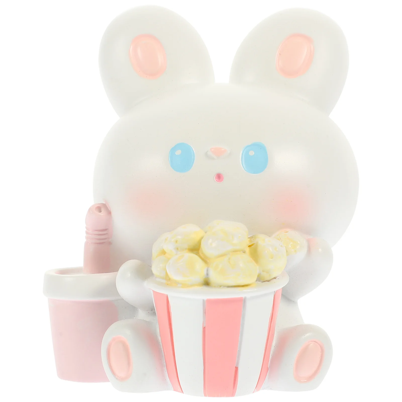 

Rabbit Figurine Bunny Miniature Year Resin Figurines Landscape Decor Car Cake Decoration New Micro Animal Figure Crafts Mini The