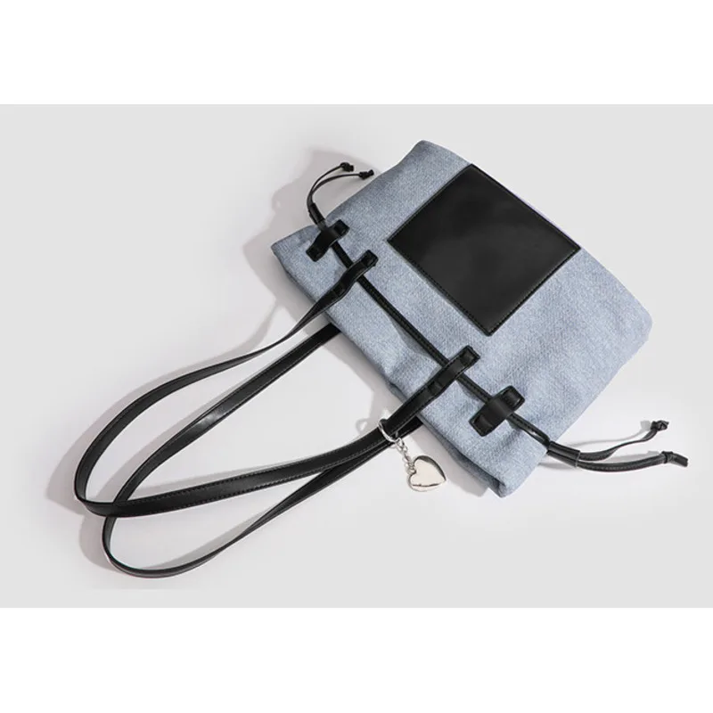 Дизайнерская роскошная сумка-тоут из денима Универсальная Портативная Сумочка