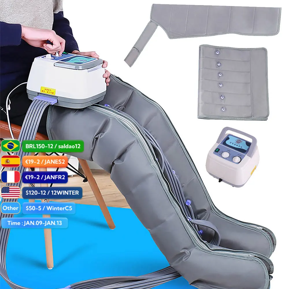 

Массажер для ног, компрессионный воздушный насос для рук, талии, ног, локтей, колена, восстановления здоровья, физиотерапевтическое оборудо...