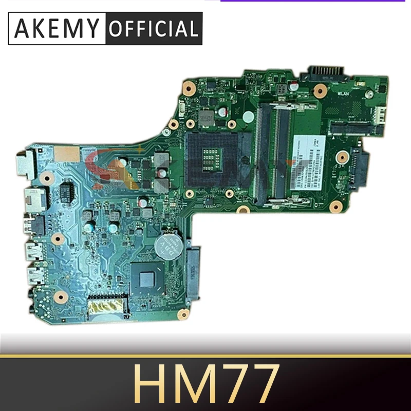 

AKEMY SPS V000325070 DB10F-6050A2566201-MB-A02 laptop motherboard For toshiba satellite C55 C55T HM77 Mainboard