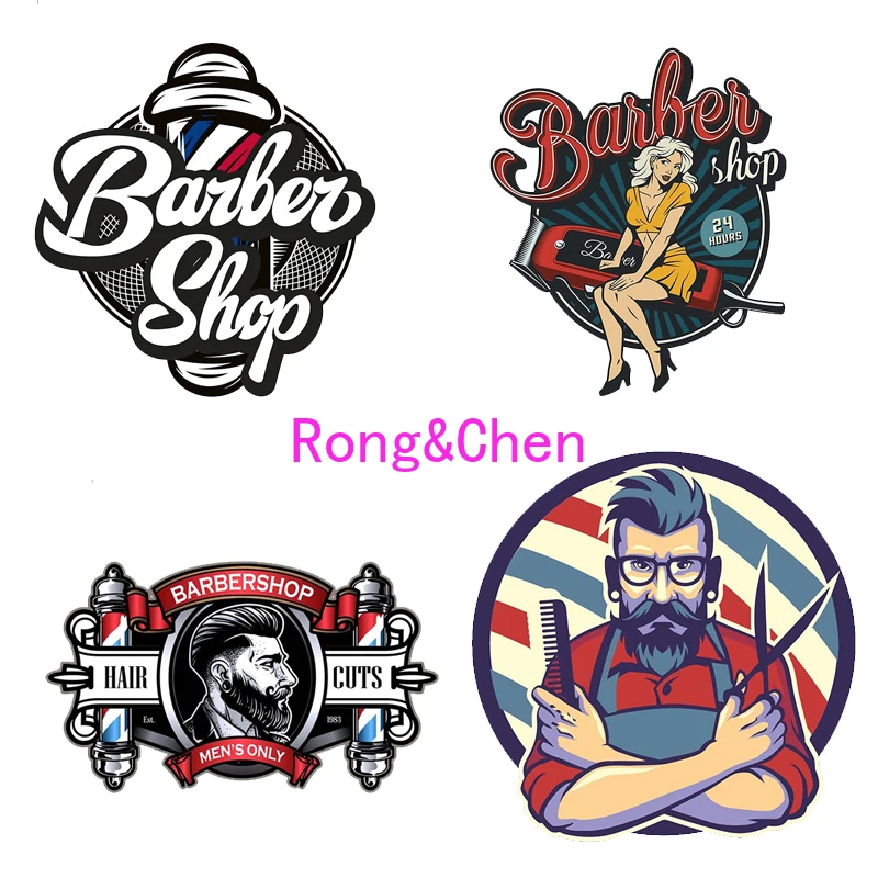 

Personality Car Stickers Barber Shop Car Motorcycle Racing Windshield Trunk Body Laptop Helmet Waterproof PVC Vinyl Decals