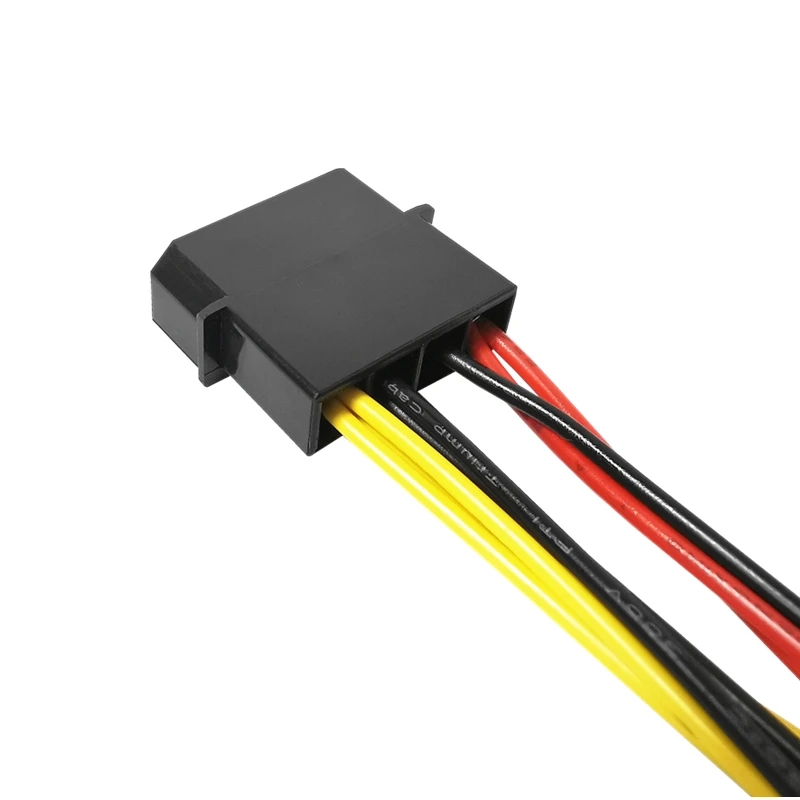 Новинка 4-контактный адаптер Molex для кабеля питания вентилятора с 3-контактным