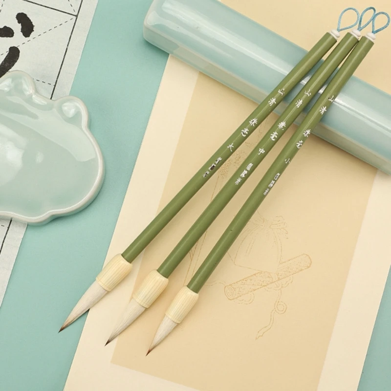 

Y1UB 3 шт. Набор кистей для китайской каллиграфии японские ручки-кисти Суми для школы
