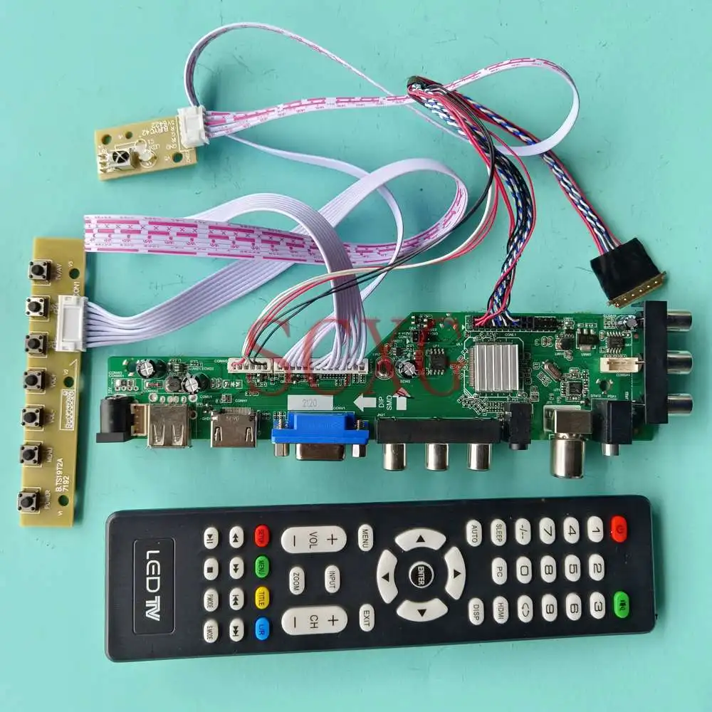 

Экран 1366 768 дюйма для телефона, цифровой сигнал DVB, VGA, HDMI, совместимый с USB, AV, 40 Pin, LVDS, комплект платы управления ЖК-драйвером