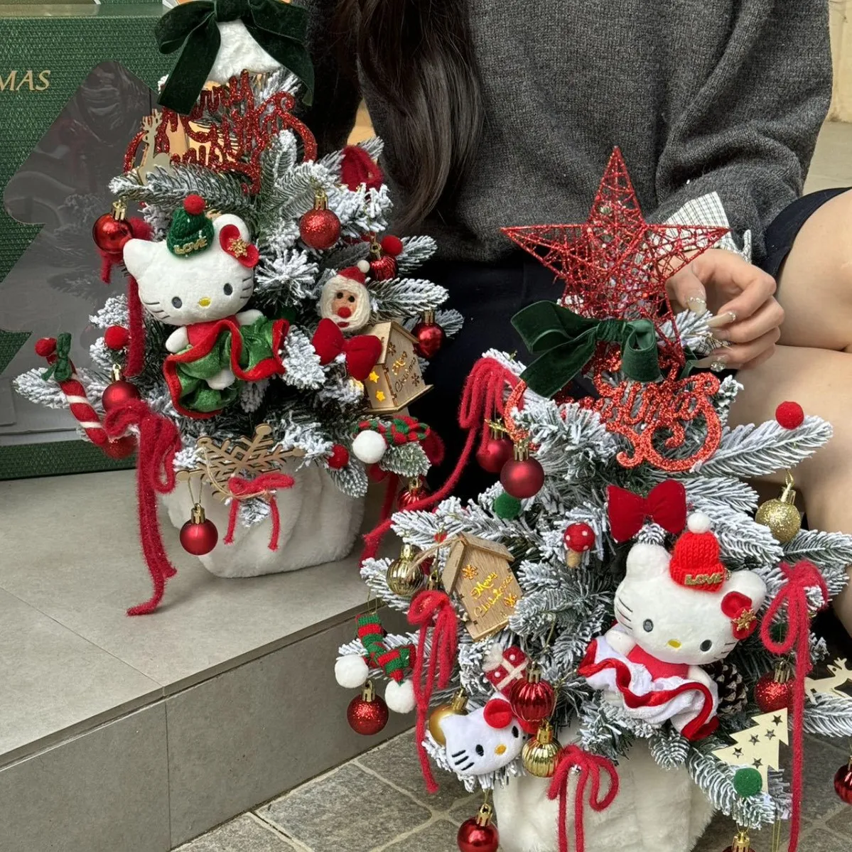 Sanrio Hello Kitty Рождественская елка ручной работы DIY материал пакет для подруги и