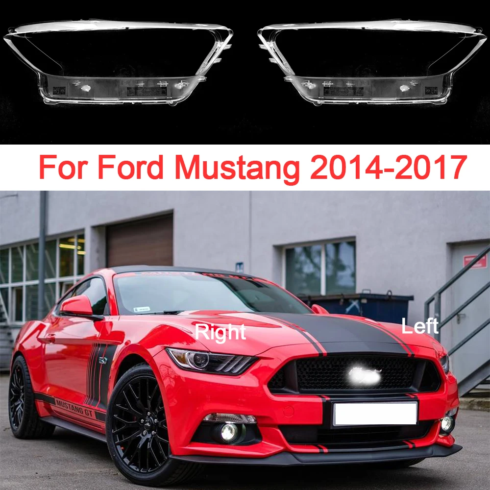 Стекло фары для Ford Mustang 2014 2015 2016 2017 абажур прозрачный корпус замена оригинальной