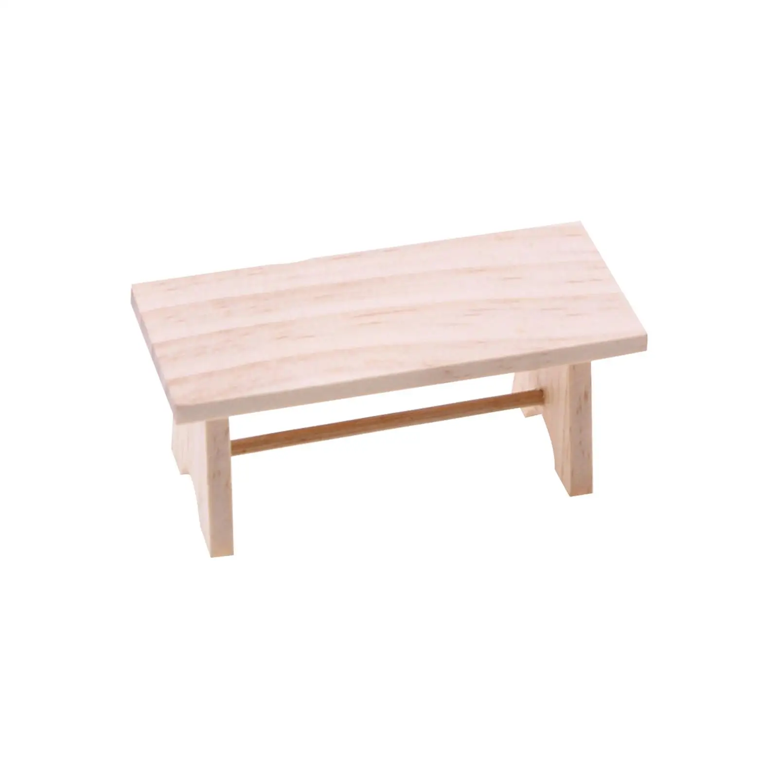 

1/12 Wooden Doll House Tea Table Mini Furniture for Bedroom Decoration