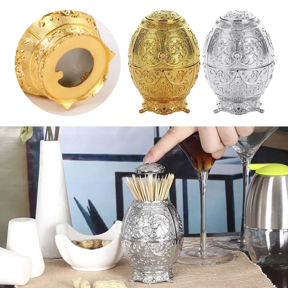

Room Table Storage Organizer Box Automatic Dispenser Cotton Bud Container Toothpick Holder Automatic Toothpick Box