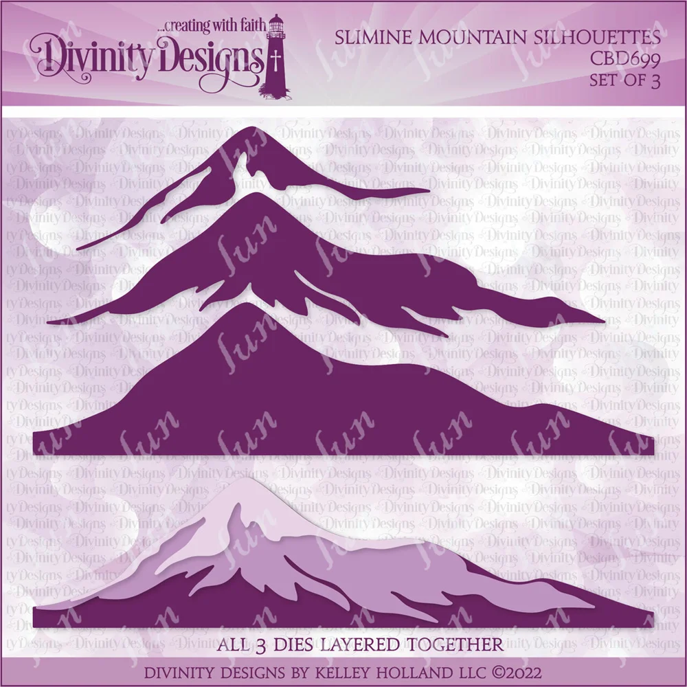 

Slimline Mountain Silhouettes Metal Cutting Dies Sets 2022 New Arrival Crafts for Making Greeting Card Scrapbook Decor DIY Molds