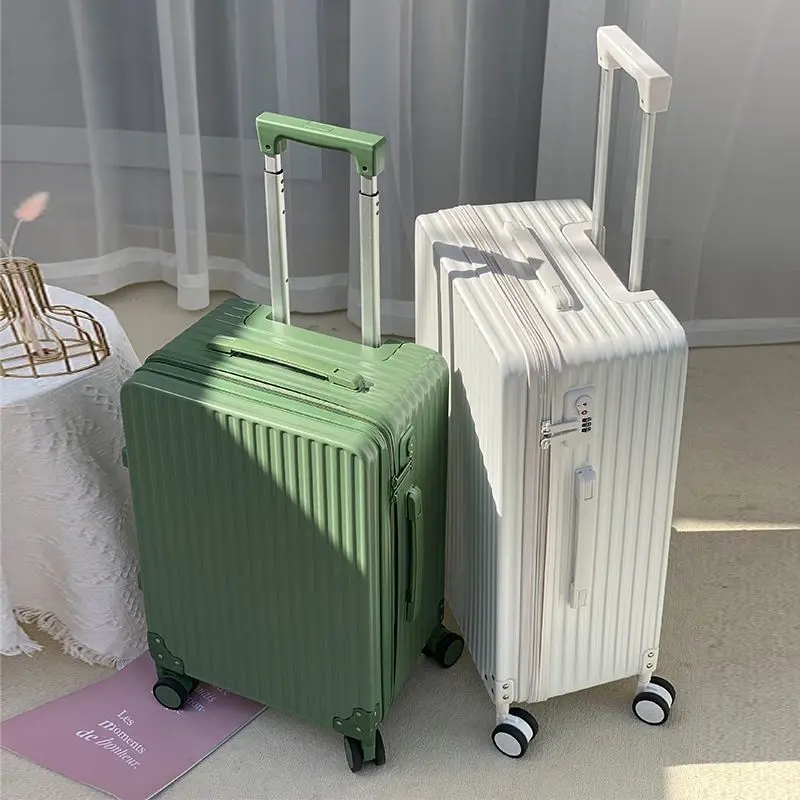 Pure Color Advanced Luggage Small Fresh 20 Inch Travel Large Capacity Trolley Case Comfortable Boarding Password Lock Luggage