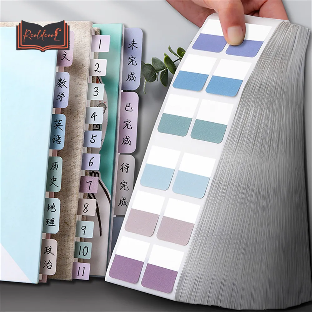10sheets Morandi Stickers Flags Tabs Page Markers Paper Neon Color Self Adhesive Index Bookmark Sticky Notes Stationery - купить по