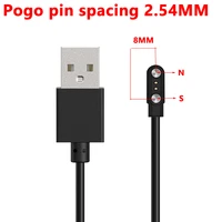 free shipping 2pin usb universal magnetic charging cable 2 54 pitch pogo pin magnetic charger cable male for id205s id216sw025