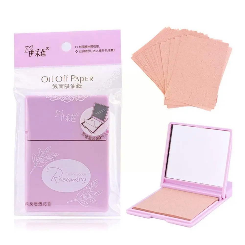 

80 One-sided Oil Blotting Paper Green Tea Jasmine Suede Control Blotting Paper Facial Oil Paper Blotting Refreshing Oil Oil V6H5